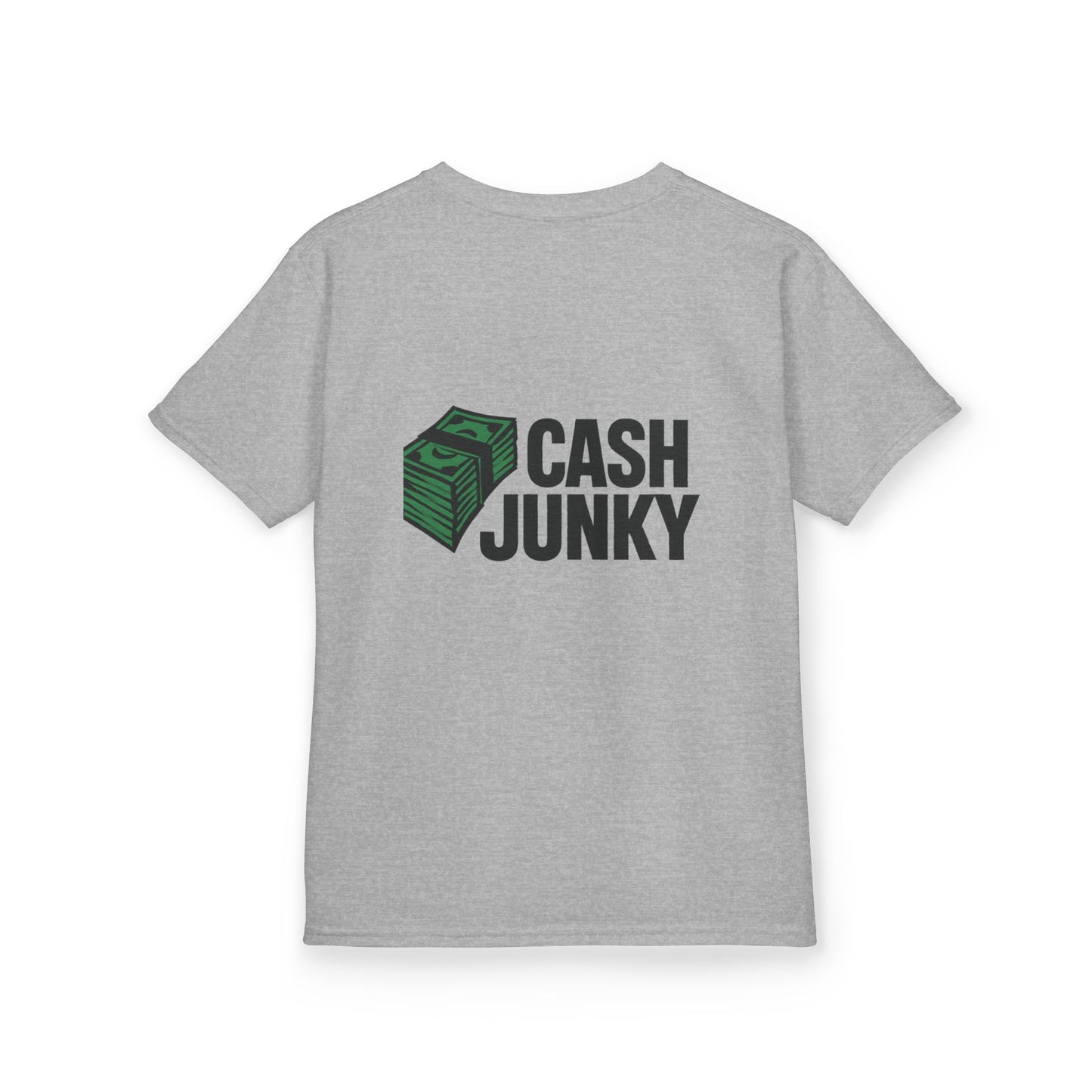 Cool Cash Junky Tee for Kids - Perfect Gift, Birthday, Everyday Wear, Comfortable Cotton, Trendy and Stylish