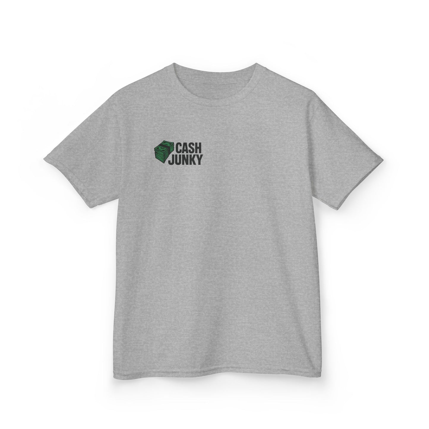 Cool Cash Junky Tee for Kids - Perfect Gift, Birthday, Everyday Wear, Comfortable Cotton, Trendy and Stylish