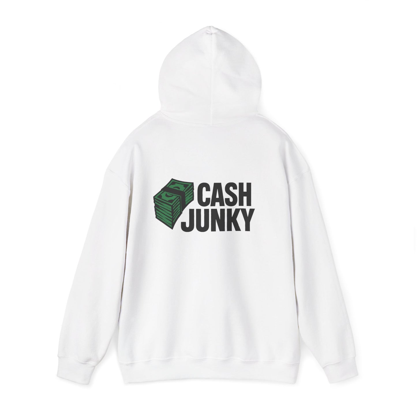 Cash Junky Hooded Sweatshirt, Cozy Streetwear, Money Vibe Apparel, Gift for Trendsetters, Unisex Hoodie for Casual Outfits