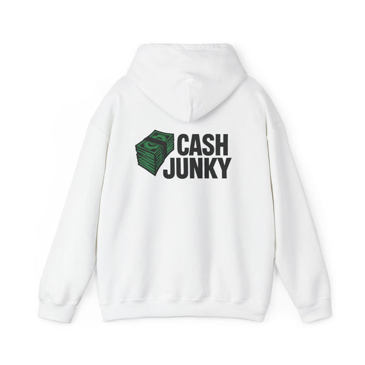 Cash Junky Hooded Sweatshirt, Cozy Streetwear, Money Vibe Apparel, Gift for Trendsetters, Unisex Hoodie for Casual Outfits