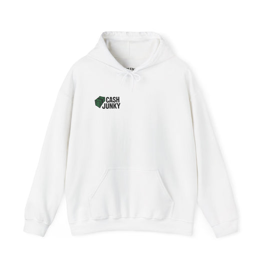 Cash Junky Hooded Sweatshirt, Cozy Streetwear, Money Vibe Apparel, Gift for Trendsetters, Unisex Hoodie for Casual Outfits