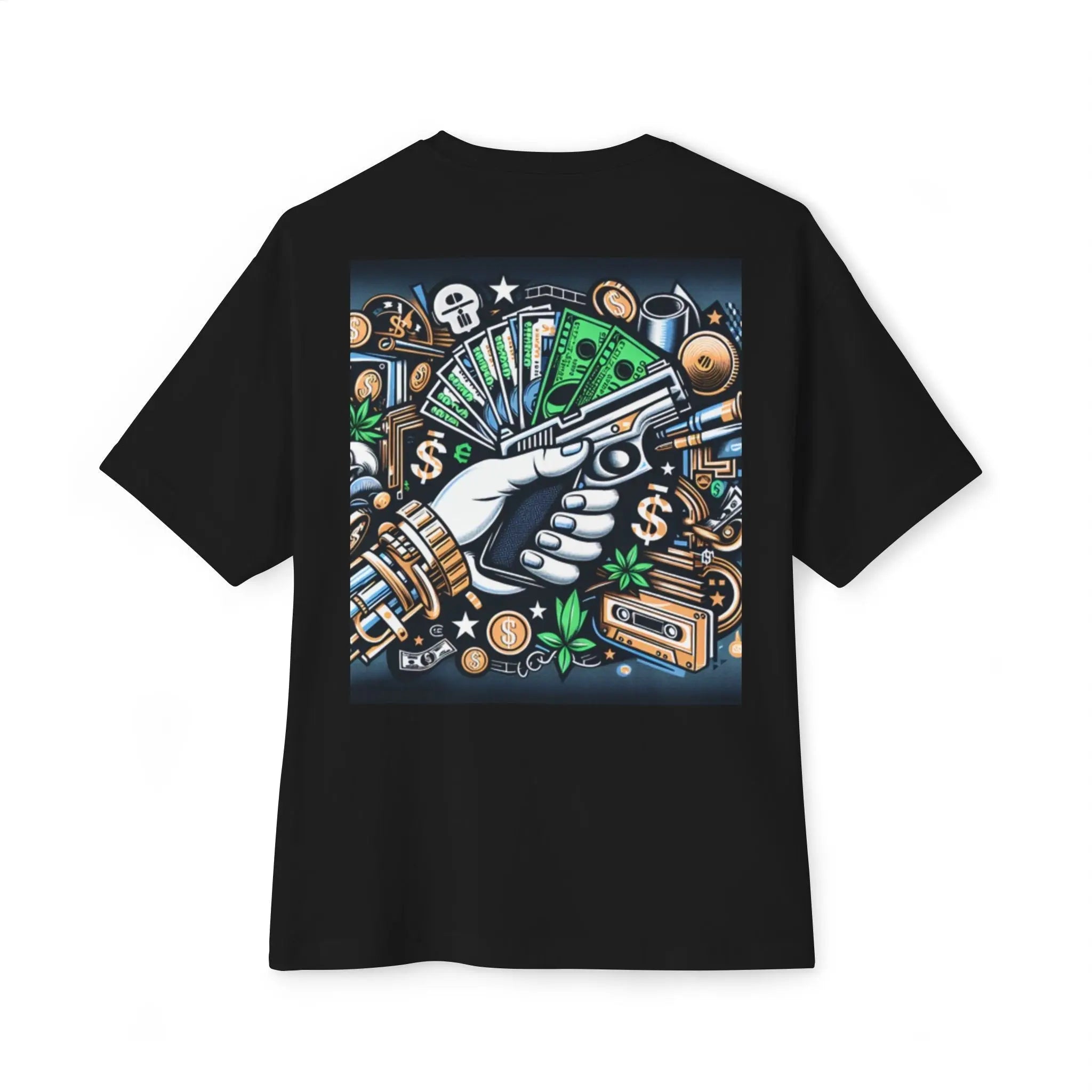 Oversized Tee - Amiri Style Design - Cash Junky